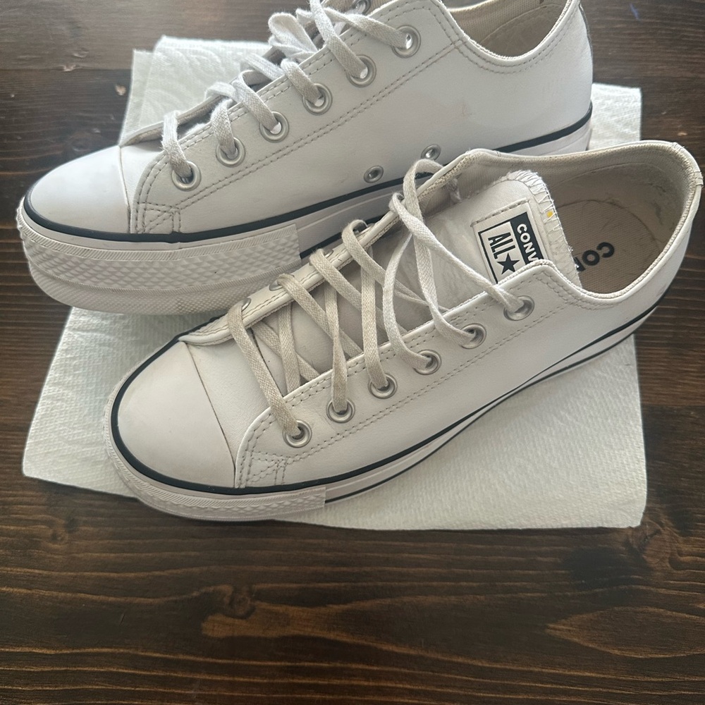 Converse Beige Low-Top Sneakers
